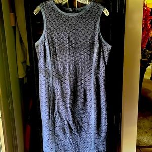 TALBOTS NAVYBLUE EYELET DRESS